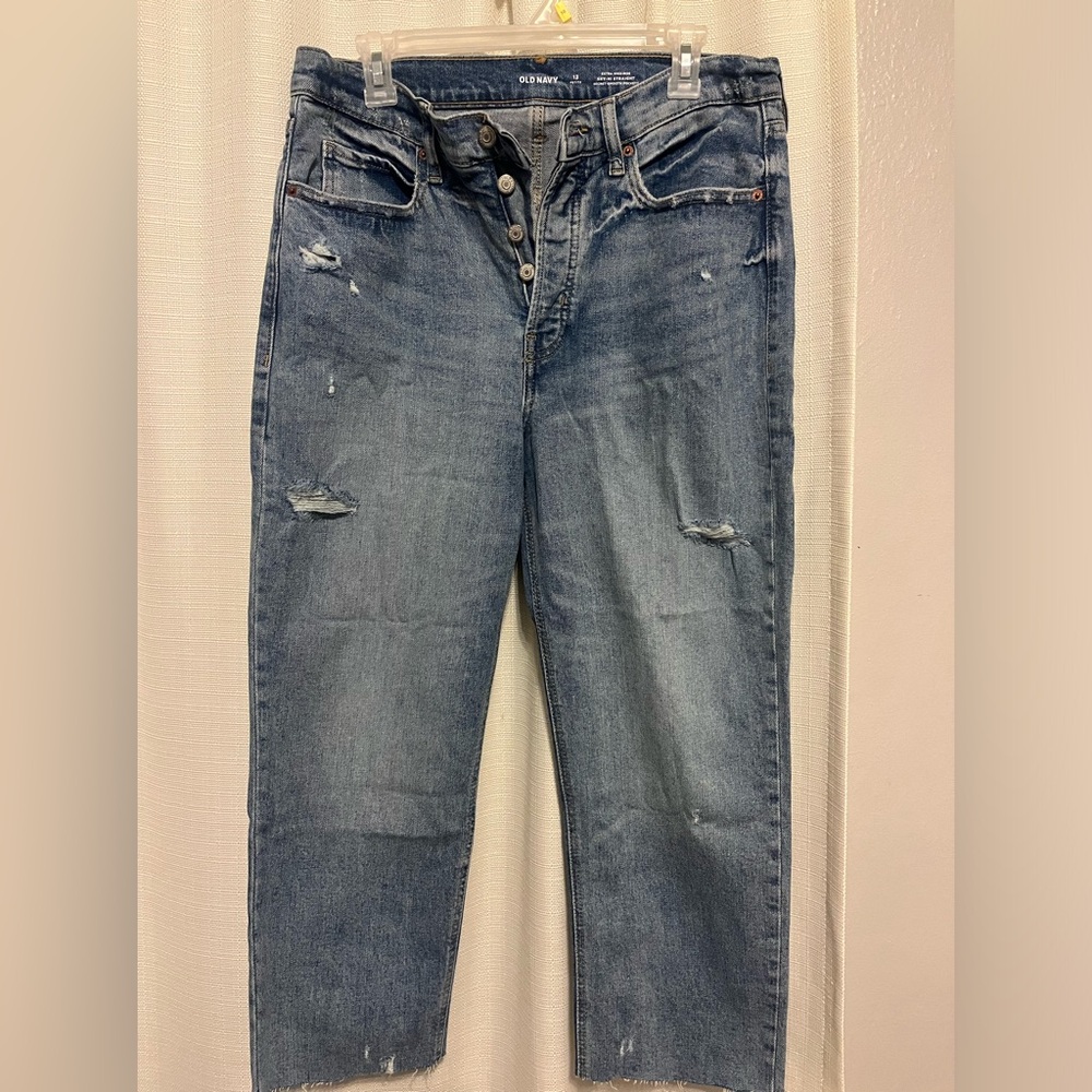 Old Navy High Rise Straight Jeans